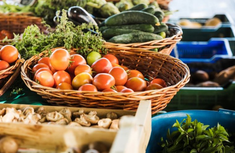 Marché bio à Argentan