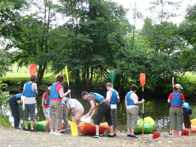Canoë dans l'Orne en Normandie