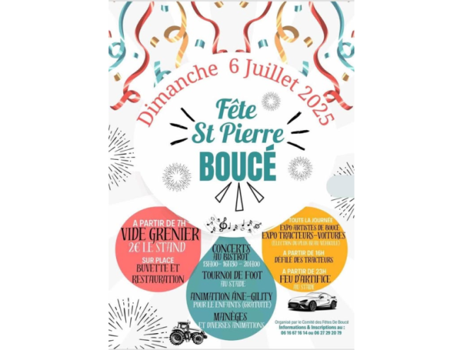 Fête saint Pierre Boucé