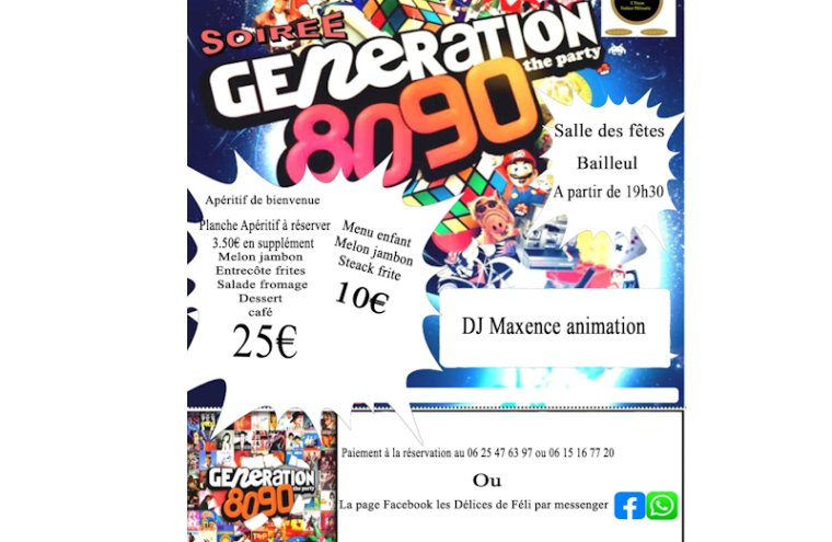 Soirée génération 80 - Bailleul