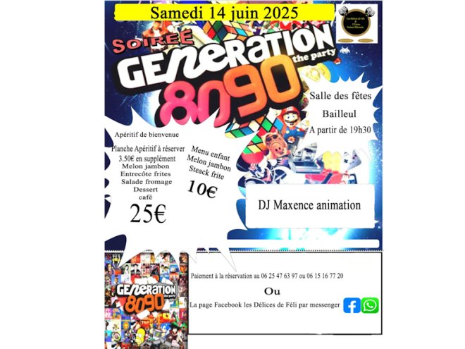 Soirée génération 80 - Bailleul