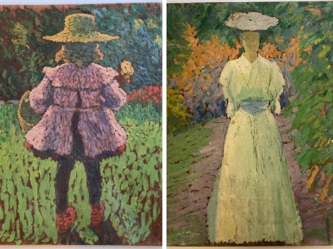 André MARE, Thérèse aux chaussons rouges, vers 1906 et Esquisse pour la Bonne ch