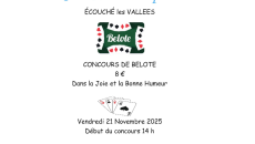 Concours belote Ecouché les Vallées Novembre 2025 6-8