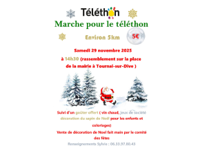 Marche pour Telethon Tournai sur Dive 6-8