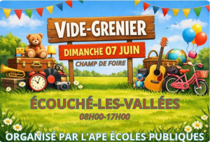 Vide-grenier APE Ecouché-les-Vallées - 7 juin 6-8