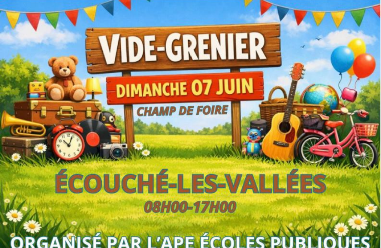 Vide-grenier APE Ecouché-les-Vallées - 7 juin 6-8
